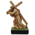  Christ Carrying the Cross Statue in Crushed Stone 
